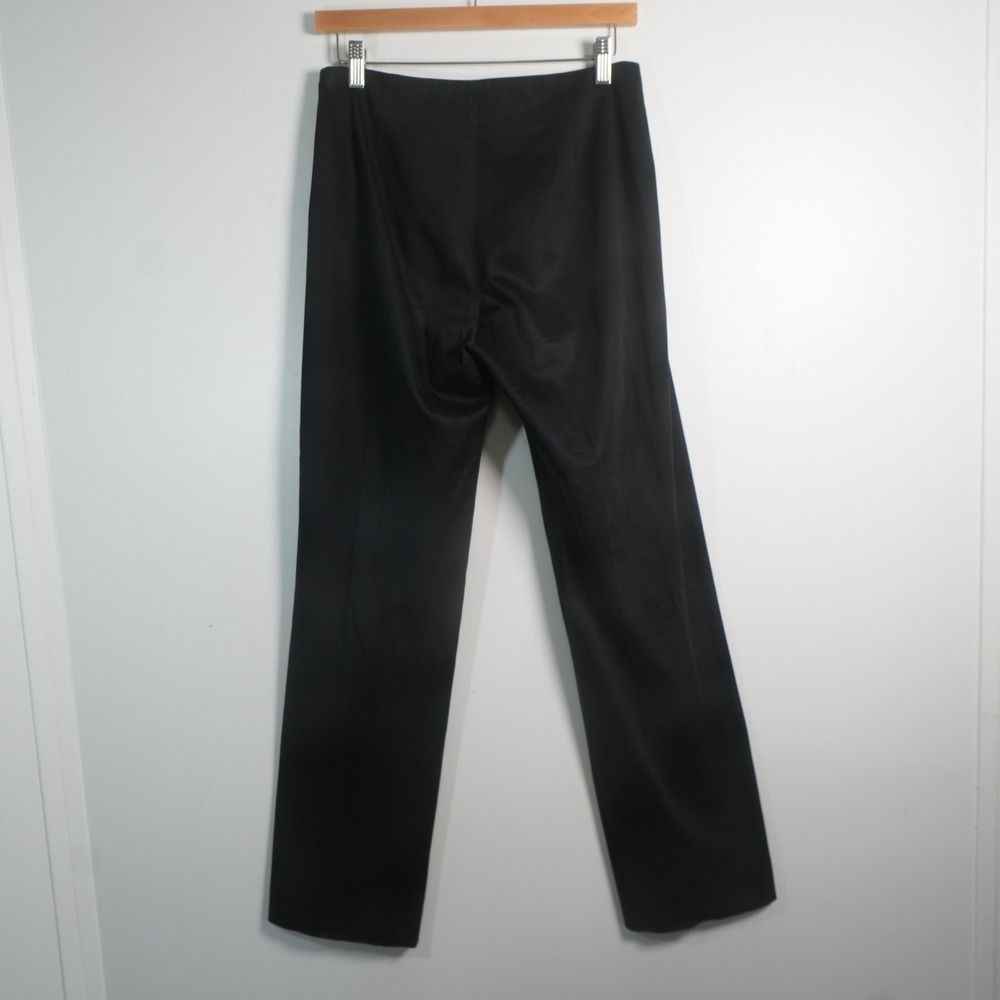 Averardo Bessi Trousers Women 6 Black Cotton Stretch Made in Italy Tailored Pant